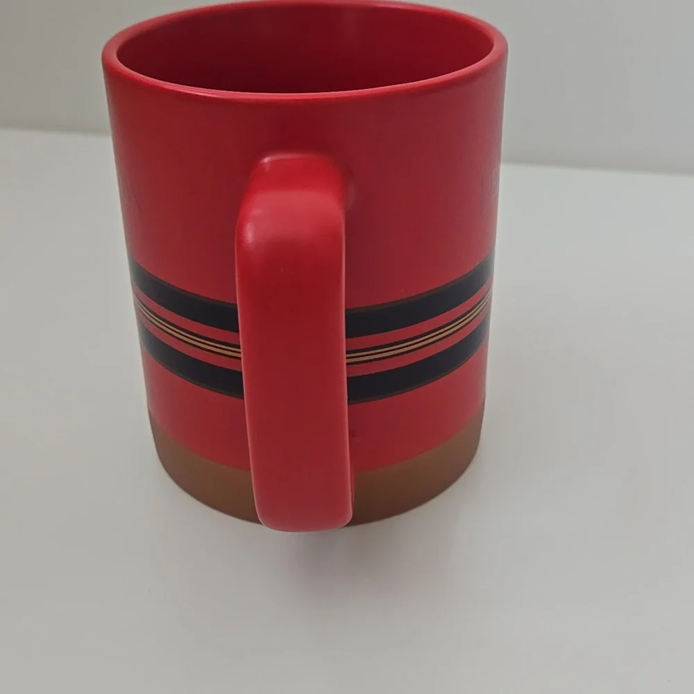 PENDLETON Woolen Mills National Parks Collection Red Striped 18 Oz Stoneware Mug - Picture 6 of 6
